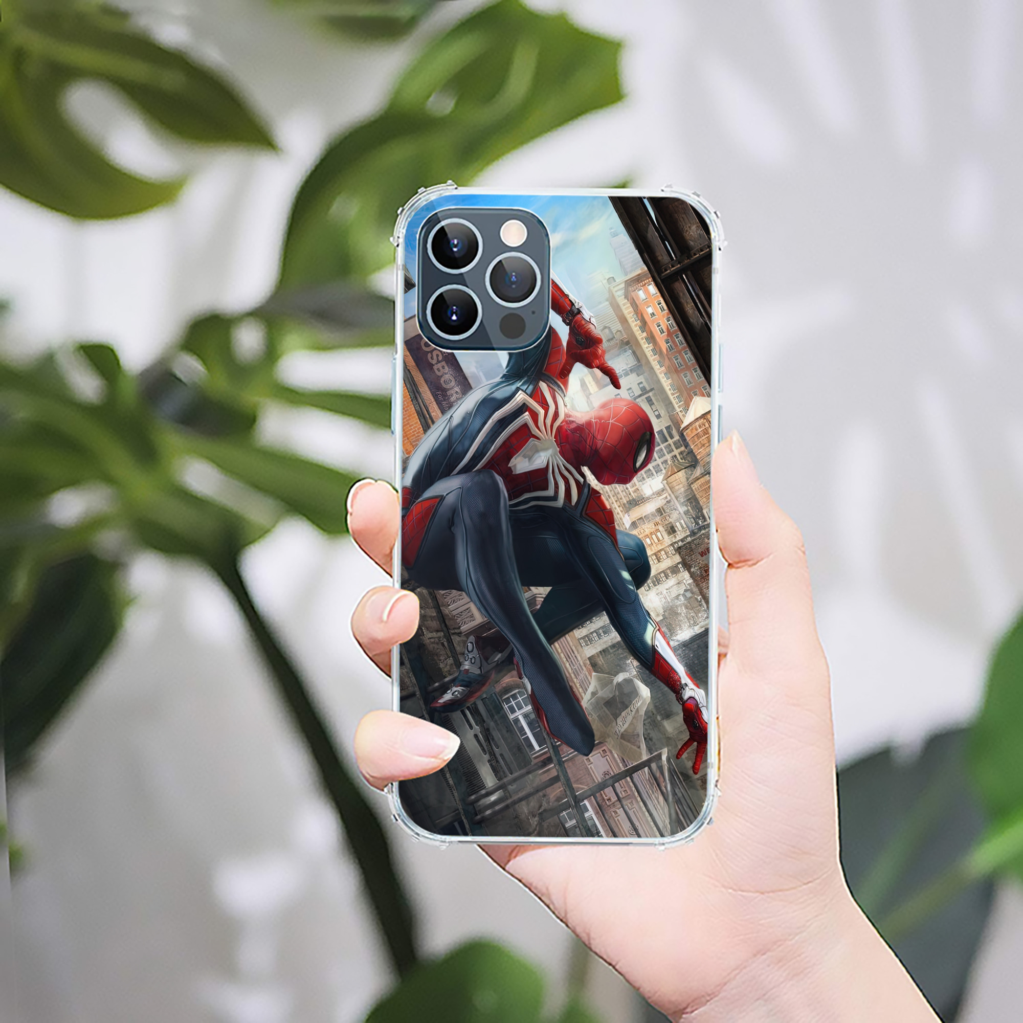 Spider Man スパイダーマン 【iPhone 12シリーズ対応】透明スマホケース（クリアソフトケース）